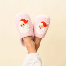 Load image into Gallery viewer, Pink Santa Slippers
