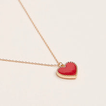 Load image into Gallery viewer, Red Heart Pendant Necklace
