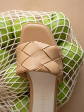 Load image into Gallery viewer, Nude Woven Slide Sandal
