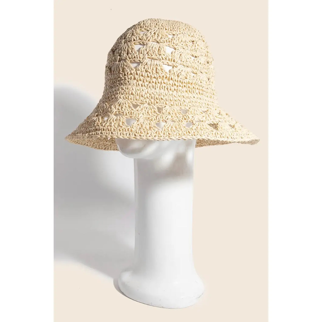Straw Bucket Hat