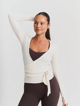 Load image into Gallery viewer, White Ballet Wrap Top
