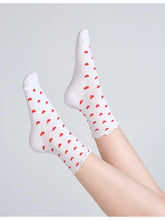 Load image into Gallery viewer, Everyday Ruffle Heart Sock
