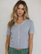 Load image into Gallery viewer, Grey Button Down Top
