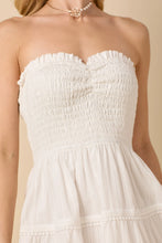 Load image into Gallery viewer, White Strapless Dress
