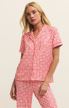 Load image into Gallery viewer, Gingham PJ Top

