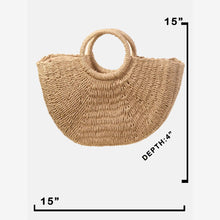 Load image into Gallery viewer, Straw Tote Bag
