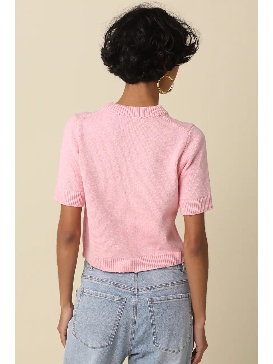 Short Sleeve Knit Top