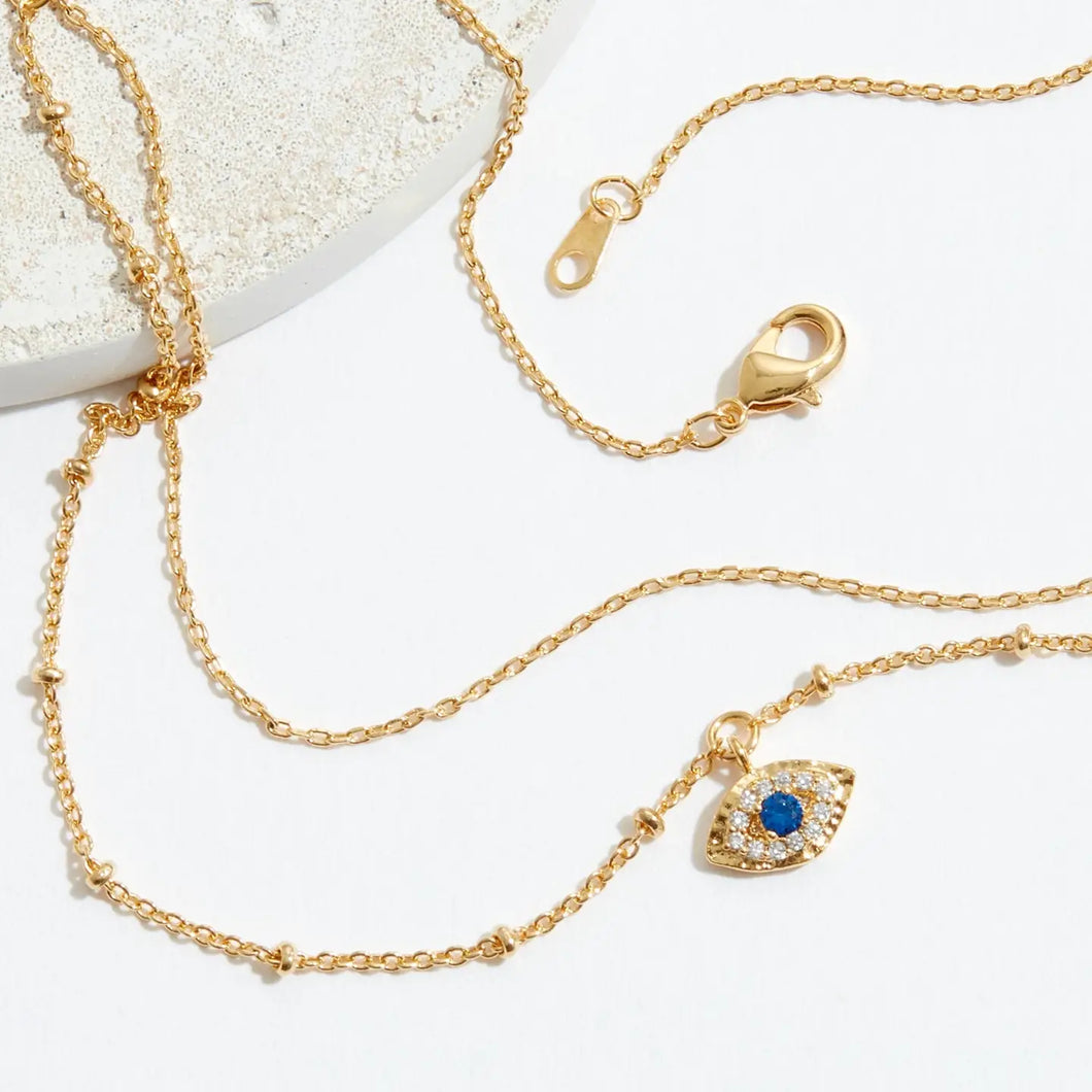 Layered Evil Eye Necklace