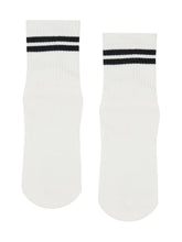 Load image into Gallery viewer, Crew Non Slip Grip Socks - Sporty Stripe Ivory
