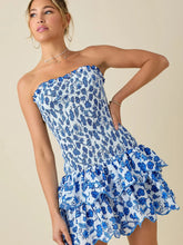 Load image into Gallery viewer, Floral Embroidered Ruffle Dress
