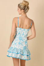Load image into Gallery viewer, Blue &amp; White Embroidered Dress
