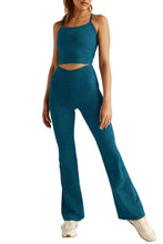 Load image into Gallery viewer, Spacedye Slim Racerback Cropped Tank
