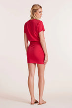 Load image into Gallery viewer, Short Sleeve Crewneck Crossover Skirt Dress
