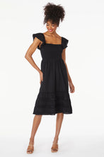 Load image into Gallery viewer, Off The Shoulder Midi Trim Mix Dress
