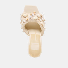 Load image into Gallery viewer, Tylah Heels Oatmeal Beaded Raffia
