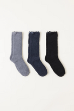 Load image into Gallery viewer, Cozy Chic 3 Pair Sock Set
