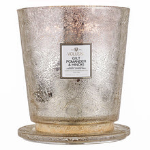 Load image into Gallery viewer, Gilt Pomander &amp; Hinoki 5 Wick Hearth Candle 123 oz.
