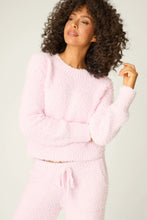 Load image into Gallery viewer, Bundle Up Boucle Pink Long Sleeve Top
