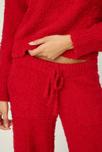 Load image into Gallery viewer, Bundle Up Boucle Red Open Leg Pants
