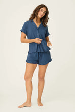 Load image into Gallery viewer, *Pre Order* Pointelle Essentials Deep Sea 3-Piece Shorts Set
