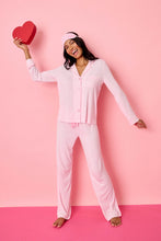 Load image into Gallery viewer, *Pre Order* Modal Basics Pink Stripe 3-Piece PJ Set
