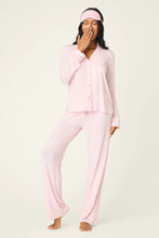 Load image into Gallery viewer, *Pre Order* Modal Basics Pink Stripe 3-Piece PJ Set
