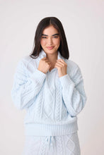 Load image into Gallery viewer, Lounge Cable Crew Long Sleeve Top
