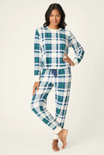Load image into Gallery viewer, Cozy Life Plaid Velour Thermal Long Sleeve
