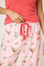 Load image into Gallery viewer, Tini Time Drink Print Flannel Pants
