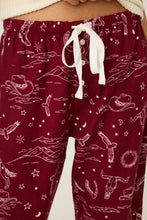 Load image into Gallery viewer, Hold Your Horses Western Print Flannel Pants
