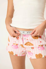 Load image into Gallery viewer, Brunch Club Breakfast Print Flannel Shorts
