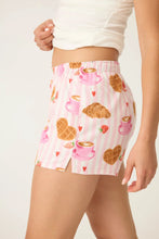 Load image into Gallery viewer, Brunch Club Breakfast Print Flannel Shorts
