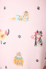 Load image into Gallery viewer, Feline Spooky Halloween Cat Print Banded Pant
