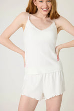 Load image into Gallery viewer, Pointelle Essentials Solid Ivory Camisole
