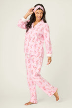 Load image into Gallery viewer, Sweeter Than Sugar 3-Piece Candy Cane Print Flannel PJ Set Regular price
