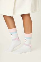 Load image into Gallery viewer, Ski Jammie Classics Snowman Crew Socks with Grippers
