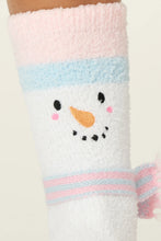 Load image into Gallery viewer, Ski Jammie Classics Snowman Crew Socks with Grippers
