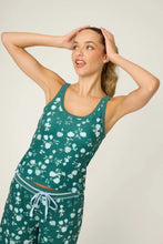 Load image into Gallery viewer, Winter Wonderland Floral Print Velour Tank Top
