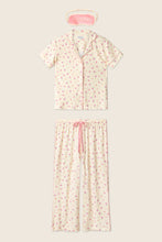 Load image into Gallery viewer, For the Mamas Butter Blooms Cropped 3-Piece PJ Set
