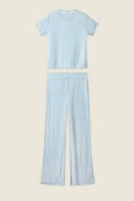 Load image into Gallery viewer, Sweet Stripes Morning Blue Long Lounge Set
