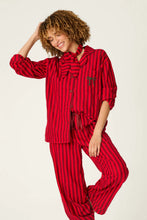 Load image into Gallery viewer, Bow Icon 3-Piece Long Sleeve Flannel PJ Set
