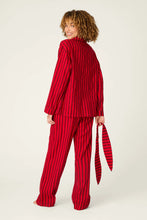 Load image into Gallery viewer, Bow Icon 3-Piece Long Sleeve Flannel PJ Set
