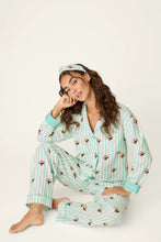 Load image into Gallery viewer, Espresso Martini Print 3-Piece Long Sleeve Flannel PJ Set
