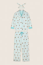 Load image into Gallery viewer, Espresso Martini Print 3-Piece Long Sleeve Flannel PJ Set
