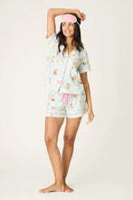 Load image into Gallery viewer, It's Five O'clock Somewhere Cocktail Print 3-Piece PJ Set
