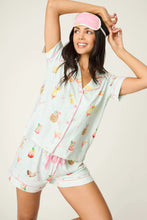 Load image into Gallery viewer, It's Five O'clock Somewhere Cocktail Print 3-Piece PJ Set

