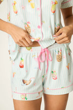 Load image into Gallery viewer, It's Five O'clock Somewhere Cocktail Print 3-Piece PJ Set
