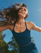 Load image into Gallery viewer, Spacedye Slim Racerback Cropped Tank
