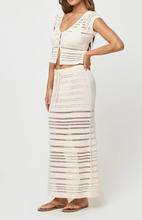 Load image into Gallery viewer, Tula Semisheer Cotton Open Stitch Cover-Up Skirt
