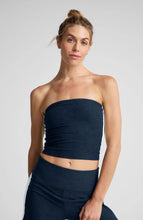 Load image into Gallery viewer, Space Dye Strapless Stripe Crop Top
